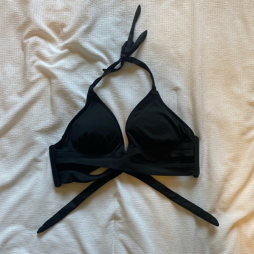 Black swim top